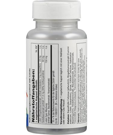 Solaray Lutein-Eyes Advanced 24mg | Vegan & Gluten-Free | 30 Capsules | Lab-Tested Dietary Supplements with Marigolds & Zeaxanthin for Eye Health - Buy Online on GoSupps.com