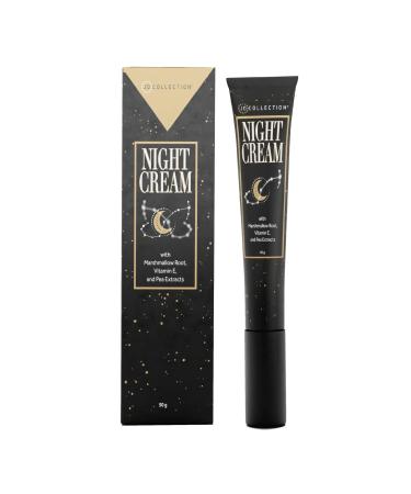 Night Cream with Marshmallow Root Vitamin E Pea Extracts and Jojoba esters | Moisturizes Nourishes Hydrates Balances Protects and Repairs | 50g