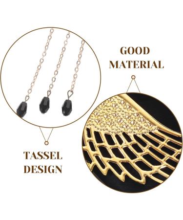 Beaupretty Plume Hair Clips Angel Wing Hair Clips Tassel Hair Clips Fascinators Headpiece Bridal Hair Clips Flapper Acessories Black - Buy Online on GoSupps.com