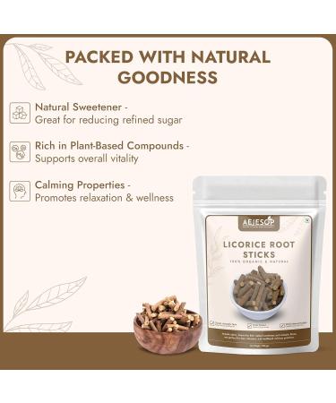 AEJESOP Licorice (Mulethi) Sticks 7oz(200g) - Buy Online on GoSupps.com
