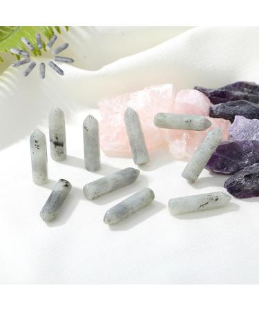 MAIBAOTA Moonstone Healing Crystals Gifts Wands Hexagonal Pointed Gemstones Set Bulk for Women Beginner Chakra Stones Nature Reiki Spiritual Energy Balancing Protection Crystal 10pcs - Buy Online on GoSupps.com
