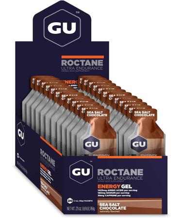 GU Energy Roctane Ultra Endurance Energy Gel  24-Count Sea Salt Chocolate 24 Count (Pack of 1) - Buy Online on GoSupps.com