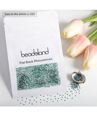 Beadsland 1440 Pieces Flat Back Rhinestones - Blue Zirconia Nail Crystals SS3 (1.3-1.4mm) for Stunning Nail Art - Buy Online on GoSupps.com
