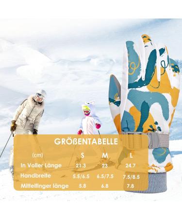 Foenguy Waterproof Windproof Ski Gloves for Children | Unisex Winter Sports Gloves for Ages 3-5 | Perfect for Skiing Snowboarding Cycling & More - Buy Online on GoSupps.com
