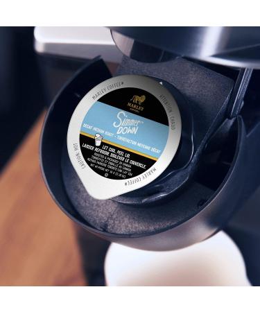 Marley Coffee Single Serve K-Cup Compatible Capsules Simmer Down Decaf Swiss Water Process Medium Roast 24 Count - Buy Online on GoSupps.com
