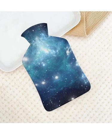 Space Star Hot Water Bottle with Plush Cover - Hand Warmer for Adults & Children | 26.5x15.3cm | International Shipping - Buy Online on GoSupps.com