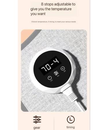 Caulo 220-W Magnetic Foot Warmer with 8-Speed Timer - Energy-Saving & Quiet Floor Heater - International Shipping Available - Buy Online on GoSupps.com