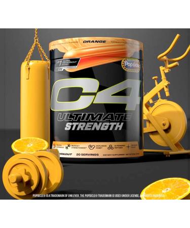 Cellucor C4 Ultimate Strength Pre Workout Powder - Tri-Stim Experience 300mg Caffeine+TeaCrine+Dynamine - Creatine & Beta-Alanine - Energy Supplement for Men & Women - Orange Popsicle, 20 Servings Orange Popsicle 1.27 Pound  - Buy Online on GoSupps.com