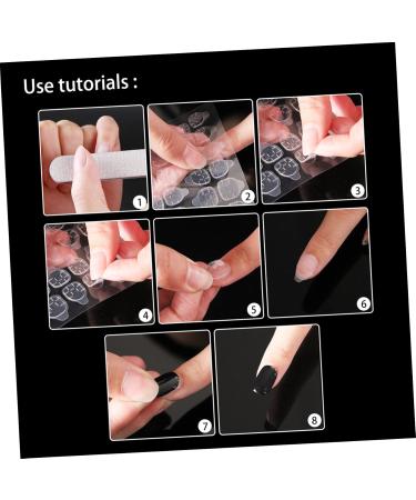  MERRYHAPY MERRYHAPY Stickers 50 Sheets Nail Stickers Labels Para U as Acrilicas Nail Tabs Crystal Glue Manicure Glue On Nails Double Sided Adhesive Gummed Paper - Buy Online on GoSupps.com