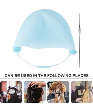 1pc Silicone Highlighter Cap Highlighting Cap with Hook Highlight Cap for Hair with Hook Highlighting Caps Professional Styling Tools Hair Styling Tools Silica Gel Hair Dye Letter - Buy Online on GoSupps.com