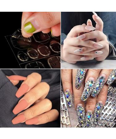 ILamourCar False Nails Stickers 240 Pcs Double-Side Glue Nail Sticker Waterproof Breathable False Nail Glue Stickers for DIY Nail Art Decoration (10 Sheets) - Buy Online on GoSupps.com