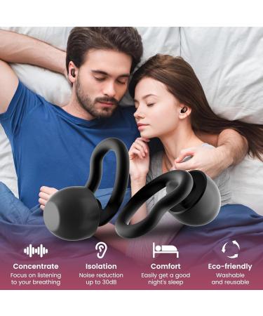 WLSCTY Noise Cancelling Ear Plugs for Sleeping - 2 Pairs Reusable Soft Silicone Earplugs for Soundproof 30db Noise Reduction - Buy Online on GoSupps.com