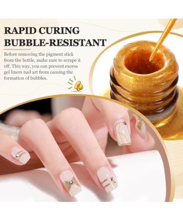 French Tip Nail Polish Set - 4 pcs Gel Art Polish Kit | Classic White Gold Silver Black | Soak Off LED/UV Curing for Manicure Salon - Buy Online on GoSupps.com