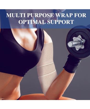 Buy 6 Pack Premium Elastic Bandage Wrap | Compression Wrap for Legs | Self-Closing | Latex Free & Washable | Hook & Loop Fasteners | International Shipping Available - Buy Online on GoSupps.com
