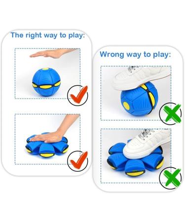 UFO Magical Flying Saucer Ball - Ultimate Frisbee Dog Toy for Training & Play | Blue - Buy Online on GoSupps.com
