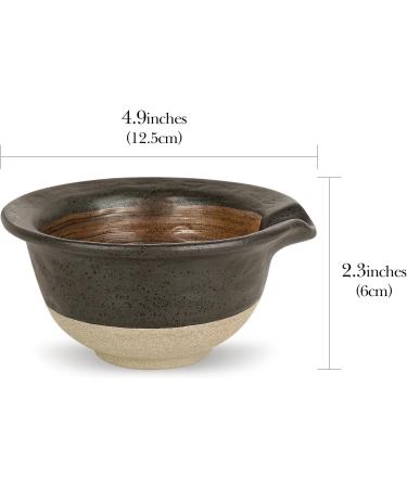 Linkidea Black Rough Ceramic Shaving Bowl Ideal Lather Cup for Men | Premium Beard Wet Razor Shave Cream Bowl (RAC5-01) International Shipping Available - Buy Online on GoSupps.com