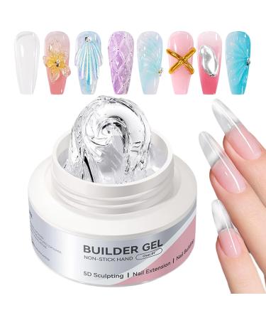 3D Nail Gel - Solid Gel for Nail Extensions 6cl Non-Sticky Manicure Design Creator for Women Modeling Sculpting Extension Painting Art