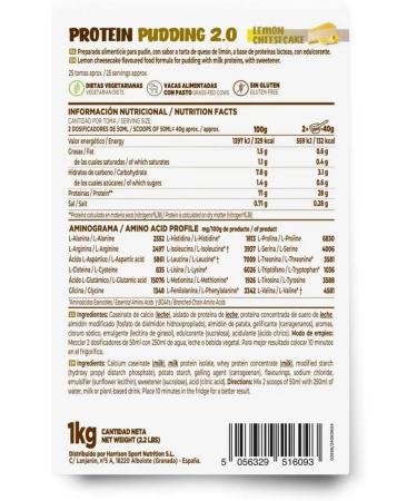  HSN HSN Protein Pudding | Lemon Pie Flavour 1kg 25 Takes per Container | With Whey Protein | Very Easy to Prepare | Low Calorie No Added Sugars | Non-GMO Vegetarian  - Buy Online on GoSupps.com