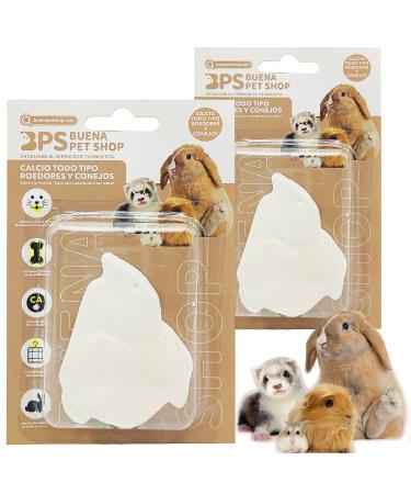 BPS 2X Calcium Block for Rabbits and Rodents Teeth Grinding Natural Calcium Block Basic Supplement BPS-4128 * 2