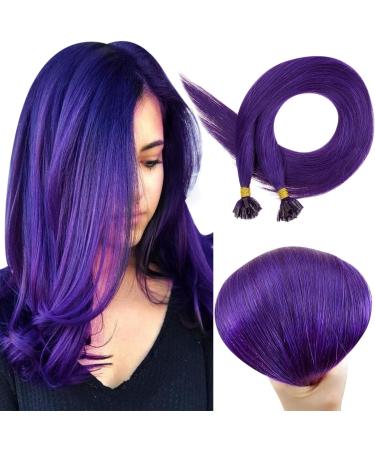Runature keratine extensions real hair bonding purple bonding real hair extensions u tip hair extension purple fusion extensions real hair 55cm 22 inch 25g 25 strand #purple 55cm utip #purple - Buy Online on GoSupps.com