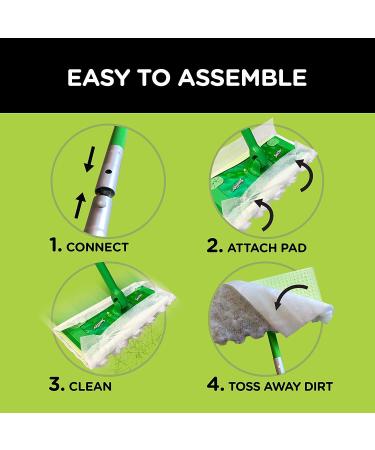 Swiffer Sweeper 2-in-1 Mops Set - Dry and Wet Multi Surface Floor Cleaner - 20 Piece Kit - Buy Online on GoSupps.com