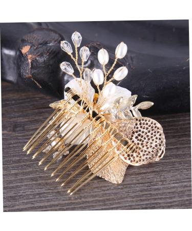 FRCOLOR 1PC Hair Comb Clip Wedding Hair Comb Women Hair Accessory Bridal Hair Comb Crystal Rhinestone Hair Pin Bridal Comb crystal hair comb Bride Insert Comb Miss hair accessories leaf - Buy Online on GoSupps.com