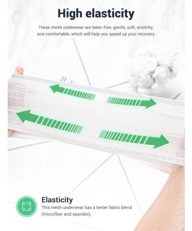 HANSILK Disposable Maternity Knickers - 5 Pcs, S White - Postpartum Underwear for C-Section Recovery - Buy Online on GoSupps.com