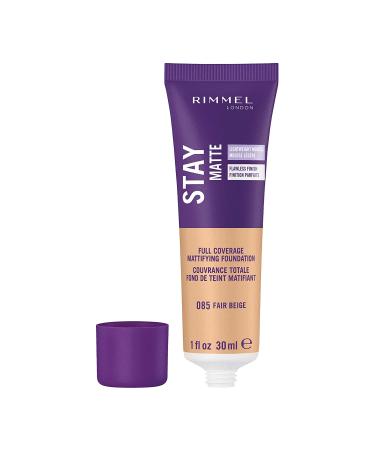 Rimmel London Stay Matte Foundation 085 Fair Beige - Full Coverage & Mattifying (1 fl oz) - Buy Online on GoSupps.com
