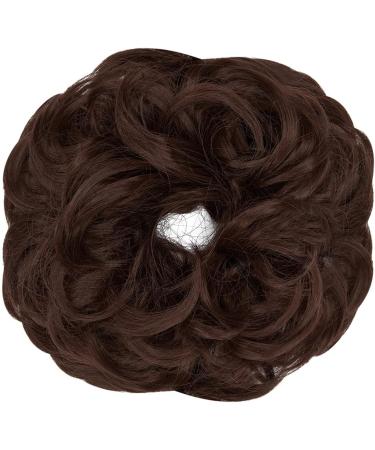 Dark Auburn Messy Bun Hair Piece Updo Scrunchie Extension - Women's Ponytail Accessory | 1 PCS 13 - Buy Online on GoSupps.com