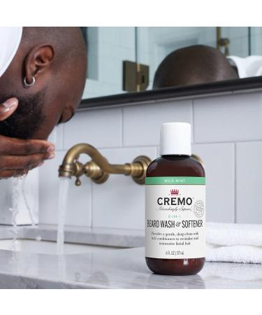 Cremo 2-in-1 Mint Blend Beard Wash & Softener - 6 Oz - Buy Online on GoSupps.com