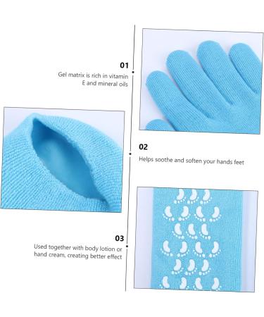 VINTORKY Spa Socks Dry Feet Gel Socks Crutch Handle Covers Moisturizing Toe Socks Moisturizing Socks Boho Alligator Hair Clips Cracked Skin Socks Glove Gel Socks for Moisturizing Moisturize 20.00X13.00X3.30CM - Buy Online on GoSupps.com