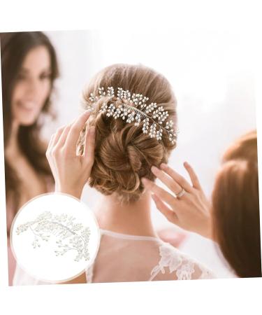 minkissy Accessories wedding hair accessories bridal hair Handmade hair Simulated pearls hair white hair accessories bride headpieces for wedding women hair wedding hair Comb - Buy Online on GoSupps.com