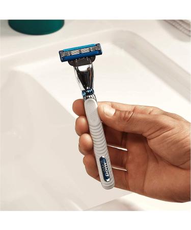 Gillette Mach3 Turbo Men's Razor + 9 Refill Blades | Lubricated Strips Included - New - Buy Online on GoSupps.com
