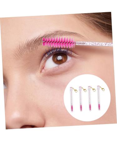 Mipcase 4pcs Tube Mascara Brush Makeup Mascara Diy Lash Wand Tubes Portable Eyelash Tube Self Made Diamond 11.2x1.1cm Rosy - Buy Online on GoSupps.com