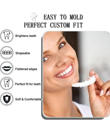 Toulifly Dental Prosthesis Veneer Teeth on Top and Bottom 3 Pairs of False Artificial Temporary Teeth Cosmetic Teeth Prosthetics Fake Teeth Teeth for Plugin Veneer Snapon Teeth White - Buy Online on GoSupps.com