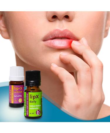 Baraka LipX Natural Cold Sore Remedy Kit - Tea Tree & Hyssop Essential Oils - Organic Oil - 0.14 Fl Oz - Buy Online on GoSupps.com