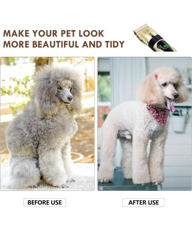 Dog Clippers Cordless Dog Grooming Kit 2-Speed Rechargeable Dog Grooming Clippers with Battery Display Low Noise Dog Clippers Professional for Dogs Cats Pets Thick Hair with Combs and Scissors - Buy Online on GoSupps.com