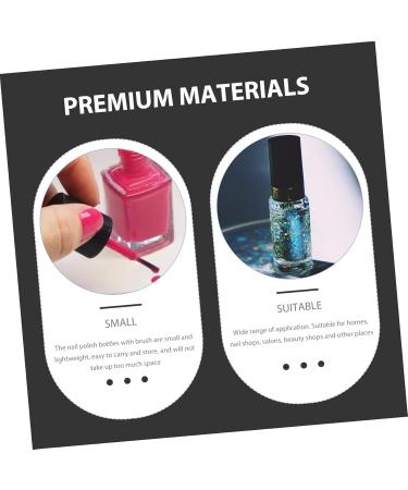  Beavorty Beavorty 6 Piece Refillable Nail Polish Bottles with Black Cap Compact Nail Polish Bottles Lightweight Portable for Professional Use - Buy Online on GoSupps.com