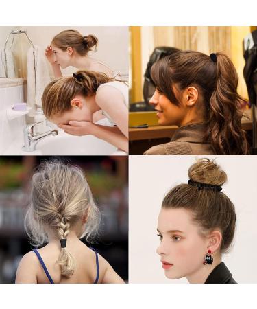ILamourCar 50 Seamless Cotton Hair Elastics for Girls, Babies, and Women - Black - Buy Online on GoSupps.com