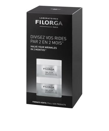 Filorga Time-Filler Wrinkle Correction Moisturizing Skin Cream  Anti Aging Formula to Reduce and Repair Face and Eye Wrinkles and Fine Lines  1.69 fl. oz. 2 Count (Pack of 1)