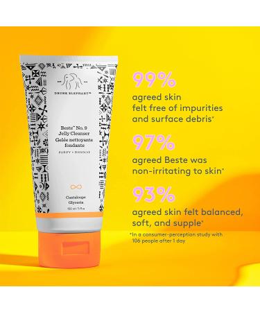 Drunk Elephant Beste No. 9 Jelly Cleanser 150ml - Gentle Face Wash & Makeup Remover | All Skin Types - Buy Online on GoSupps.com