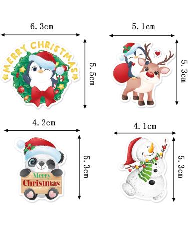 Christmas Cupcake Toppers Winter Cake Decorations Snowman Panda Penguin Cartoon Design Cake Toppers Picks for Winter Birthday Christmas Party Decoration Supplies (56pcs) - Buy Online on GoSupps.com