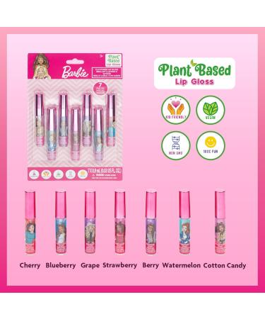 Townley Girl Barbie 7-Piece Kids Lip Gloss Set | Vegan Makeup for Girls Ages 3+ | 0.21 Fl Oz - Buy Online on GoSupps.com