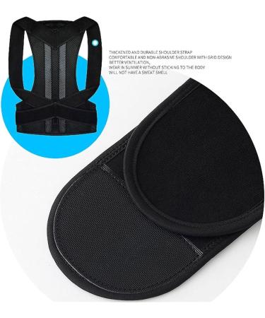 Posture Correction Belt Fitness Harness Adjustable Shoulder Strap Back Brace Clavicle Support Suitable for Male and Female Makes Exercise More Efficient (Color : Black Size : XXL) (Black Xx (Black Black Large - Buy Online on GoSupps.com