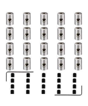 BEADNOVA Locking Pin Keeper Back for Hat Back Pack Label Pins Jewelry Making Back for Pin (20pcs Allen Wrench Included)