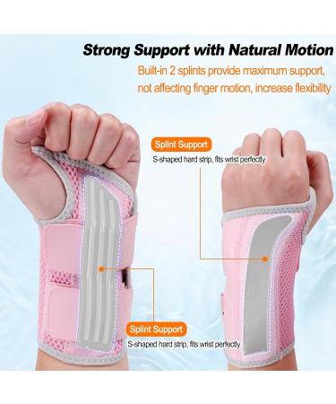 Ztl Carpal Tunnel Wrist Brace for Pain Relief - Adjustable Breathable Splint for Tendonitis & Arthritis (Right Hand Pink S/M) - Buy Internationally - Buy Online on GoSupps.com