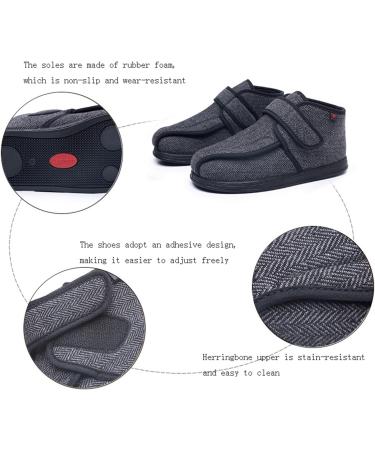 Extra Wide Women's Diabetic Shoes - Comfortable Adjustable Thermal Footwear for Elderly & Fasciitis | Indoor & Outdoor Use - Size 8 Blue - Buy Online on GoSupps.com