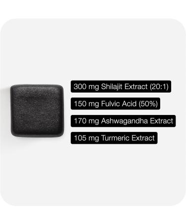 Shilajit Gummies for Men - 50% Fulvic Acid - Extra Strength 8750mg Equivalent - with Turmeric & Ashwagandha Extract - Third-Party Lab Tested for Purity & Potency - 60 Gummies 60 Count (Pack of 1) - Buy Online on GoSupps.com