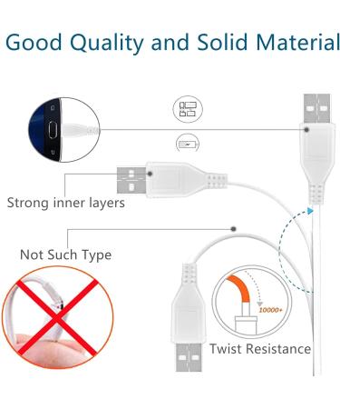 5ft White Micro USB Charging Cable for Remington HC-5550 HC-5350 Trimmer | Power Supply Charger Cord for Grooming & Haircutting - Buy Online on GoSupps.com