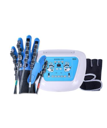 ZZBB Electric Rehabilitation Robot Gloves Rehabilitation Auxiliary Training Gloves Finger Orthotics Functional Hand Finger Splint for Long-Term Relief Left X-Large